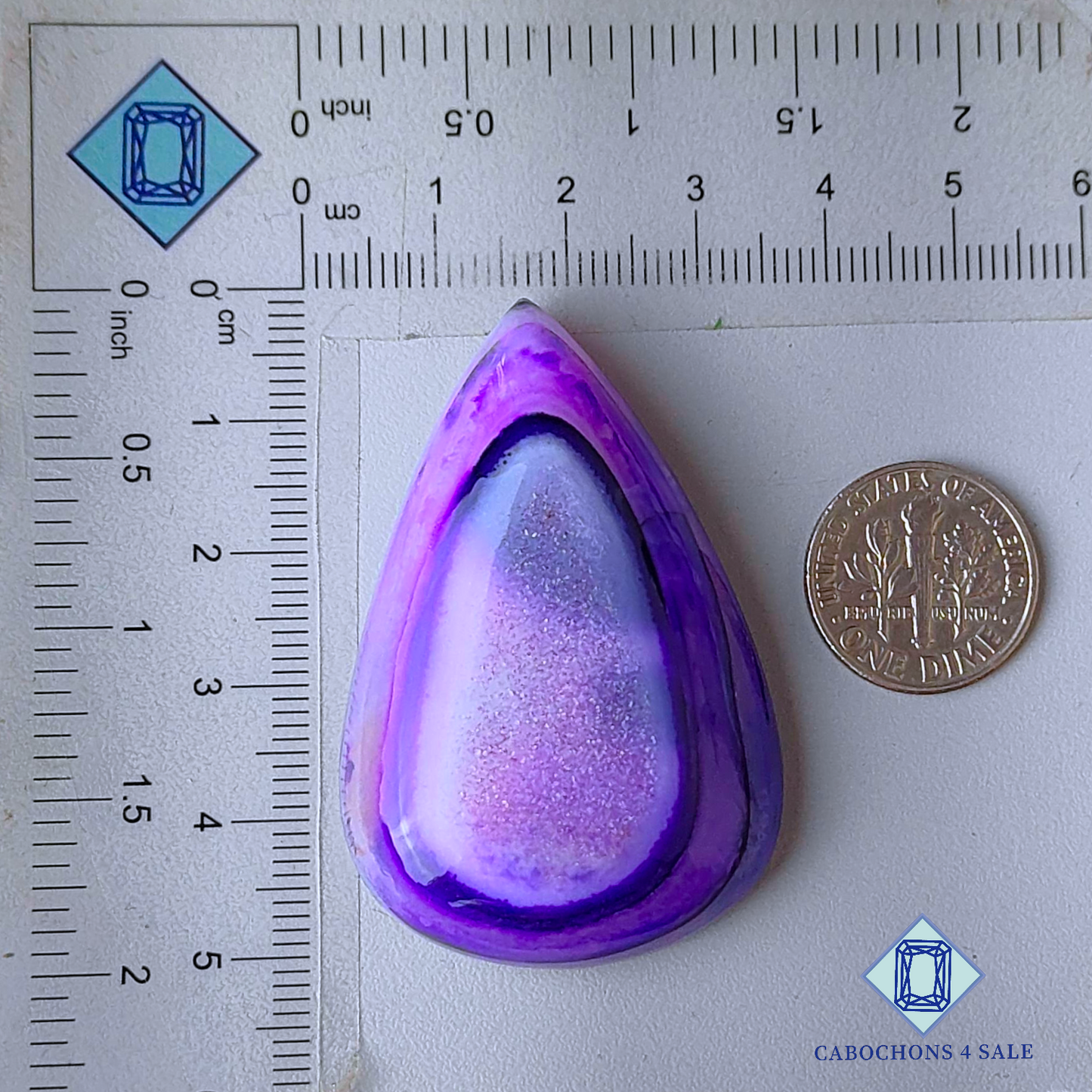 Botswana Agate Pear Druzy