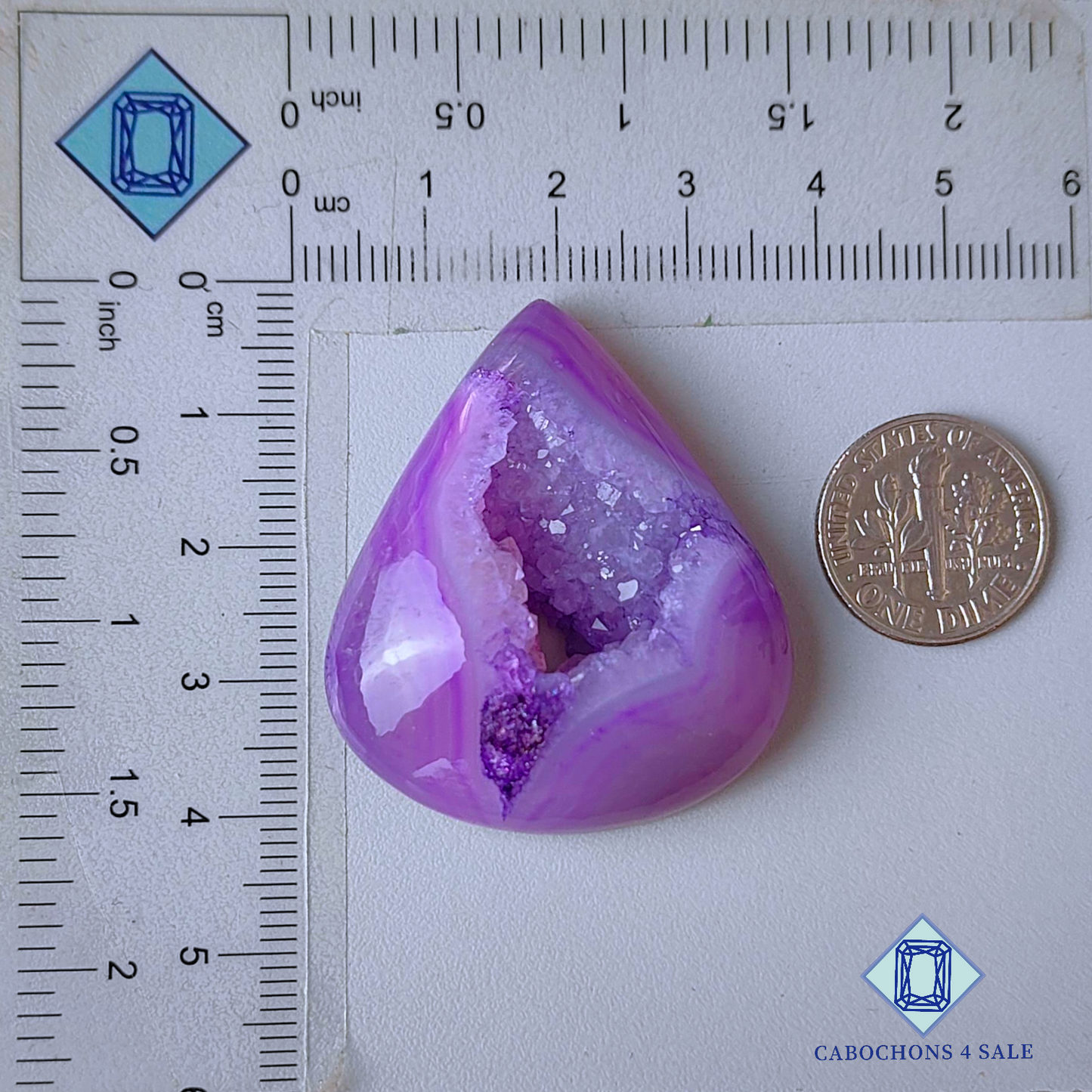 Botswana Agate Pear Druzy