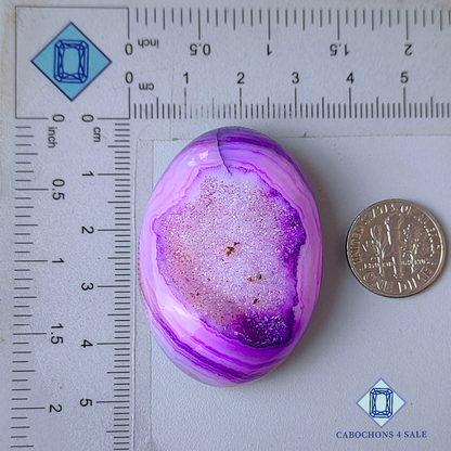 Botswana Agate Oval Druzy
