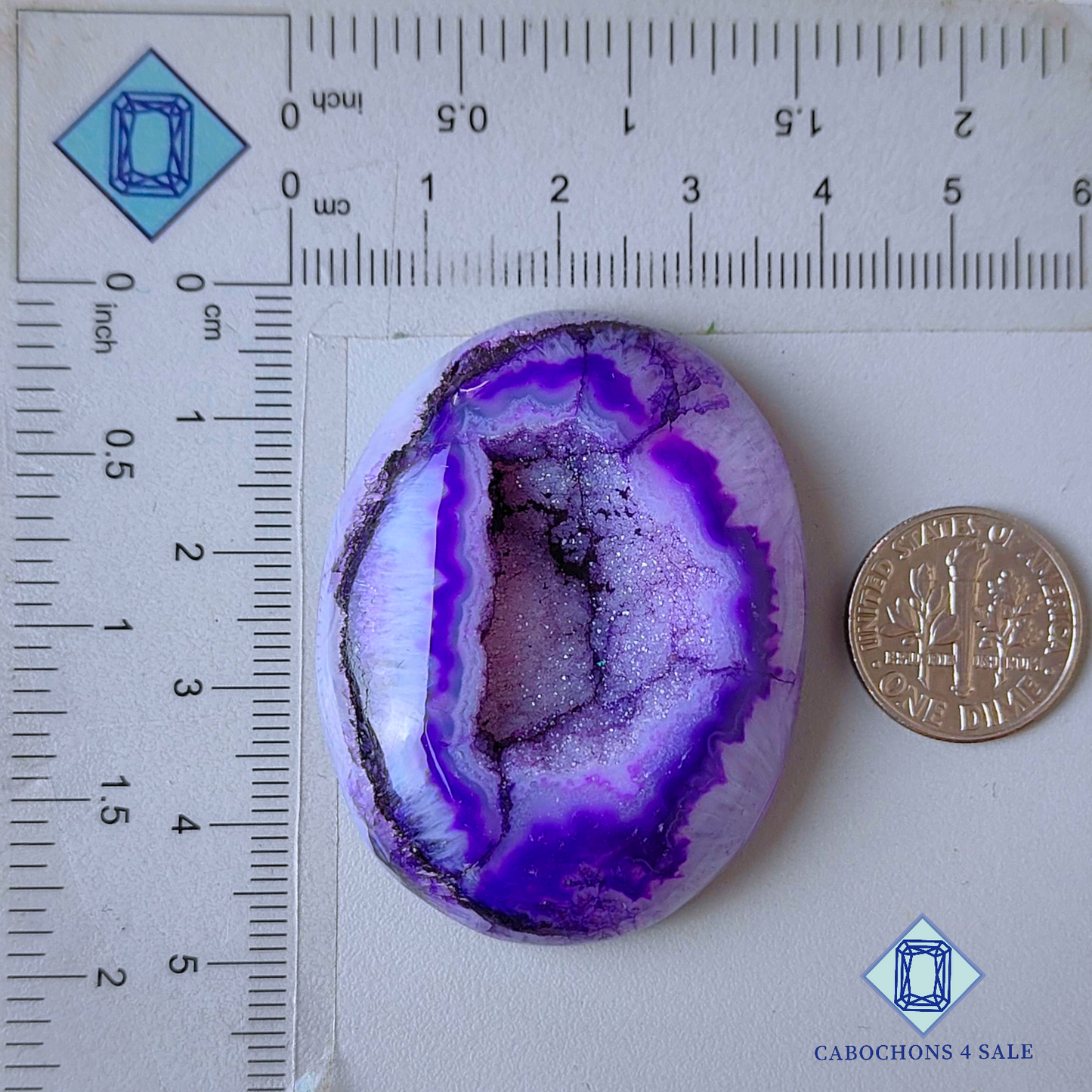 Botswana Agate Oval Druzy
