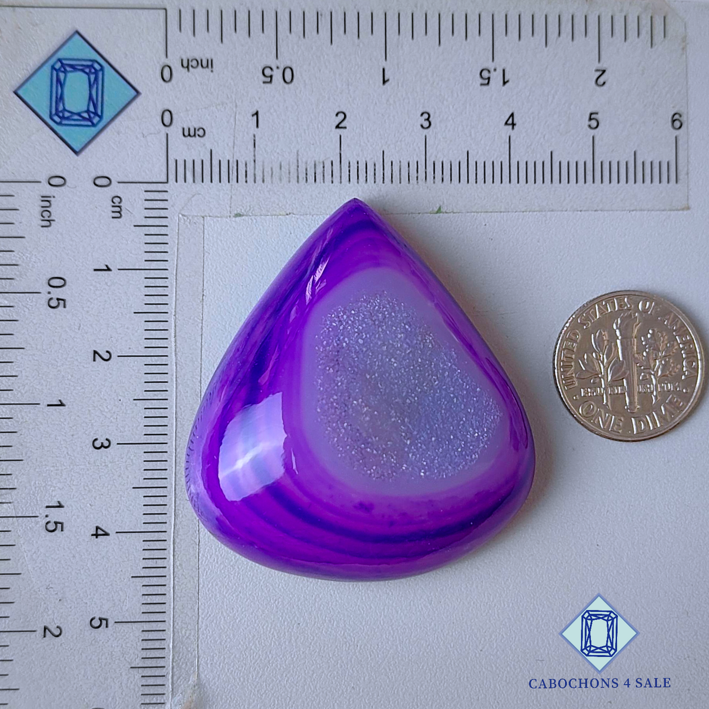 Botswana Agate Pear Druzy