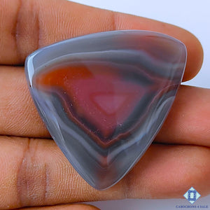 Botswana Agate Triangle Cabochons 41x40x5mm