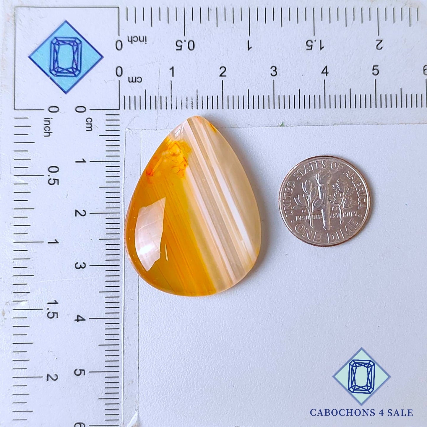 Botswana Agate Pear Cabochons