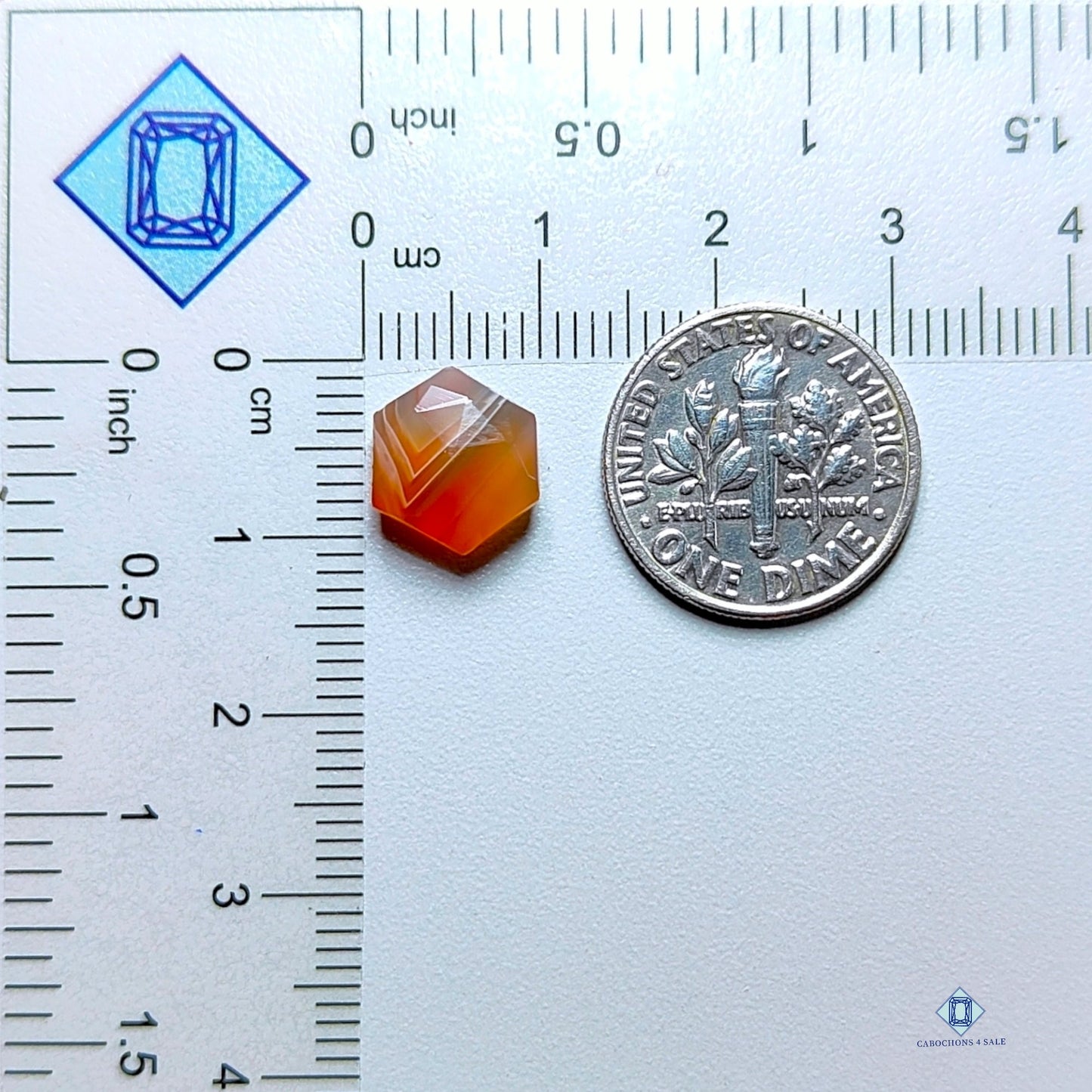 Botswana Agate Hexagon All cuts