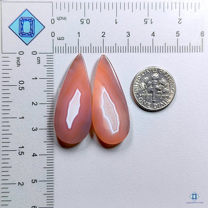 Botswana Agate Pear Pairs