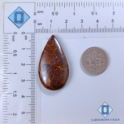 Boulder Opal Pear Cabochons 35*19*5mm