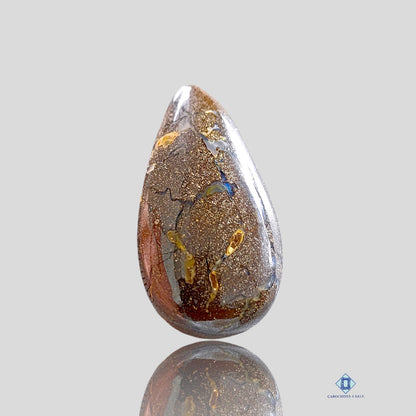 Boulder opal-Pear-Cabochons