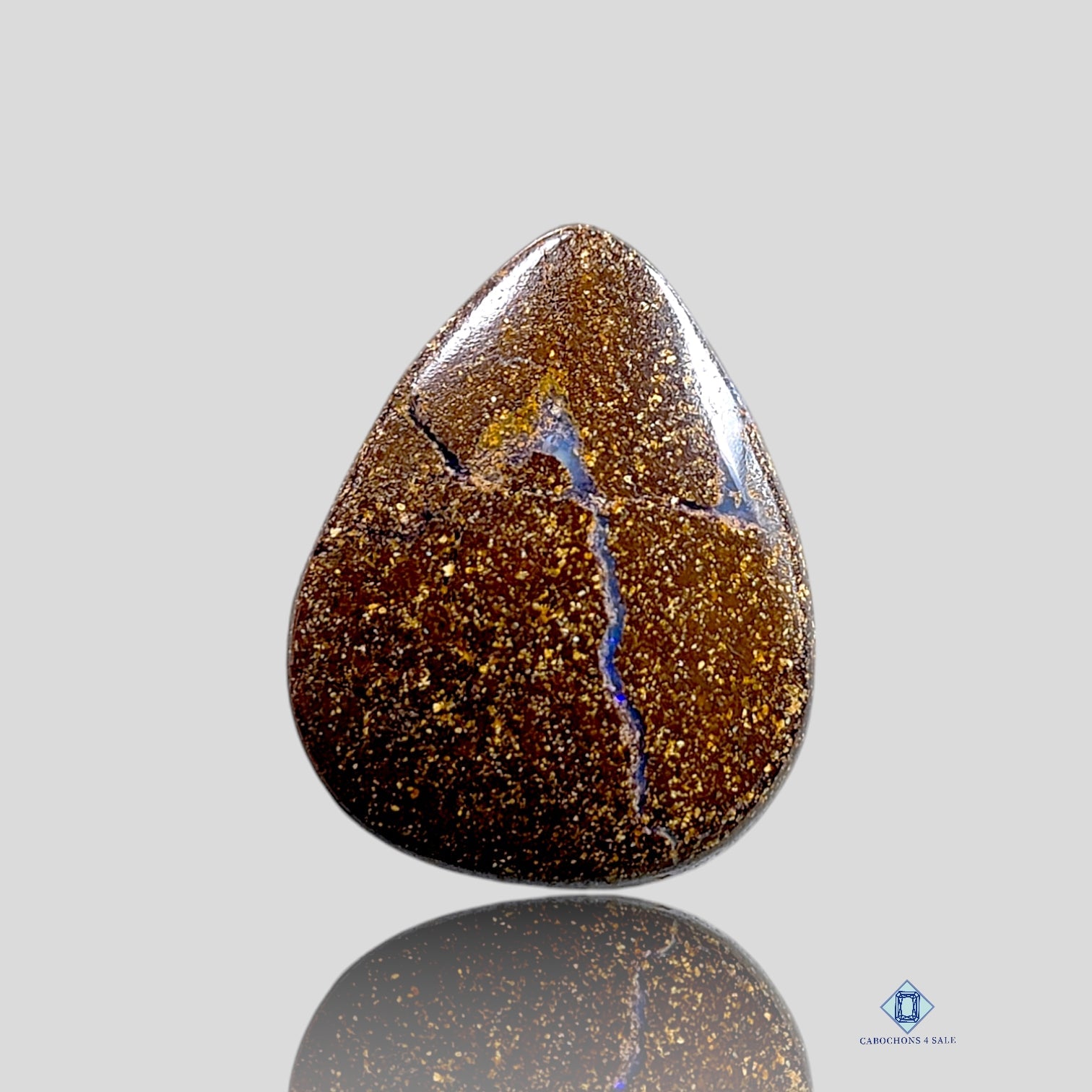 Boulder_opal-c4sw1832-pear-Brown-Cabochons