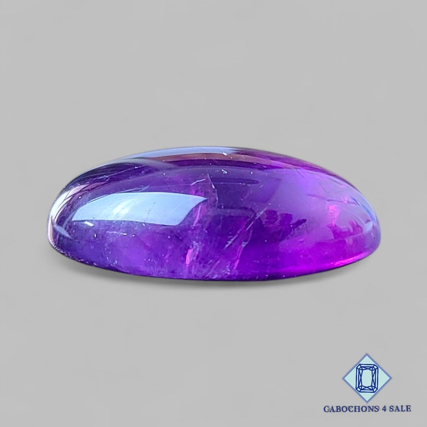 Natural Brazilian Amethyst Gemstone Oval Cabochons 24*19*9mm from Brazil  available for sale