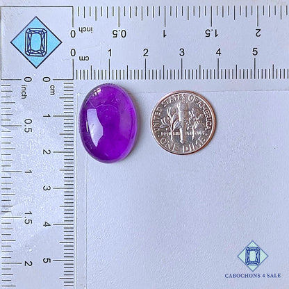 Natural Brazilian Amethyst Gemstone Oval Cabochons 22*16*7mm from Brazil  available for sale