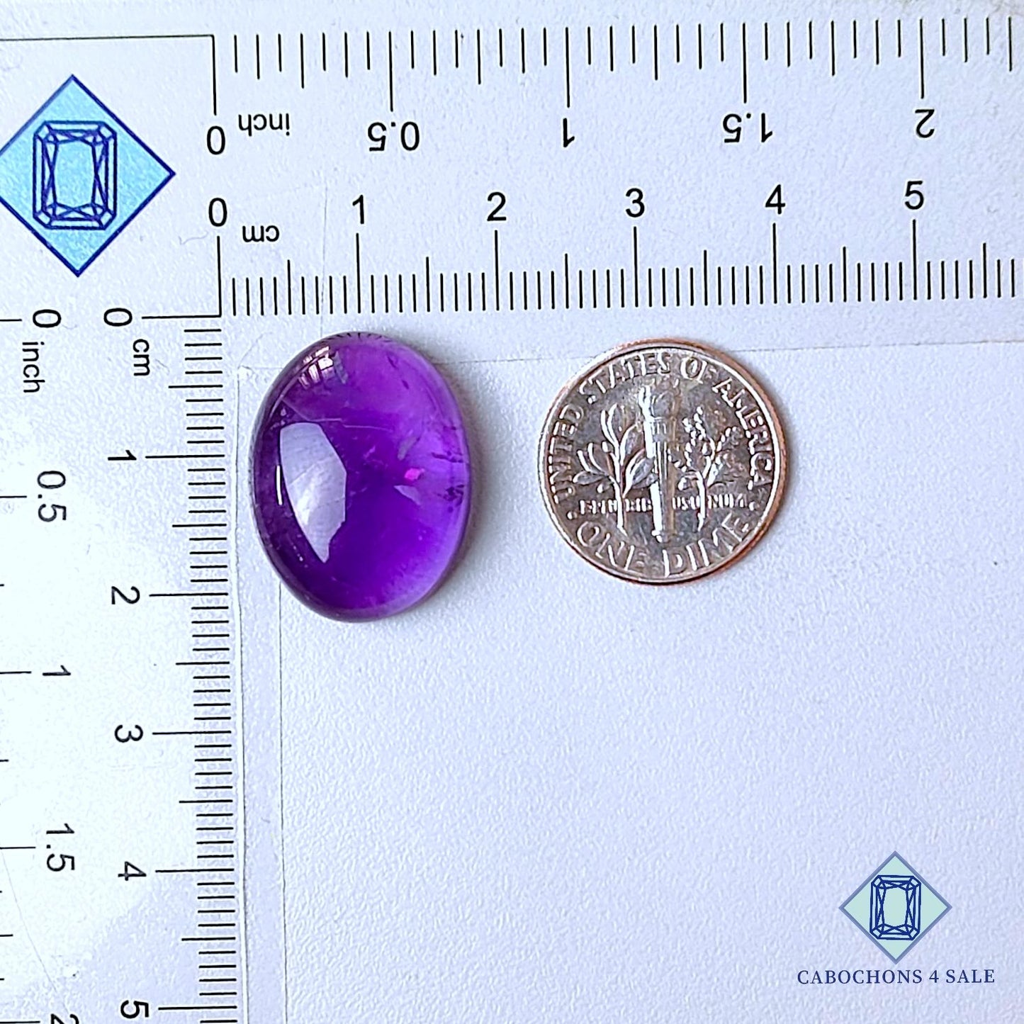 Natural Brazilian Amethyst Gemstone Oval Cabochons 20*16*7mm from Brazil  available for sale