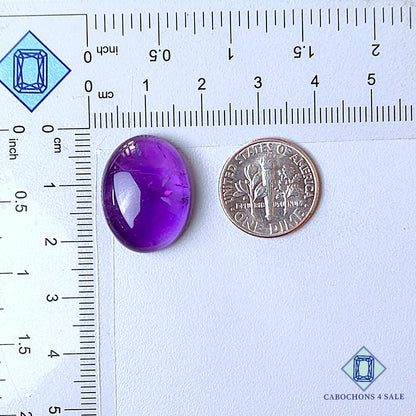 Natural Brazilian Amethyst Gemstone Oval Cabochons 20*16*7mm from Brazil  available for sale