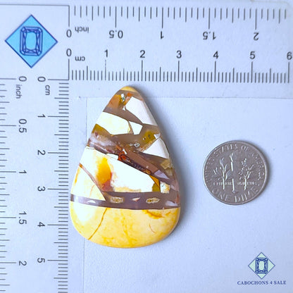 Natural Brecciated Mookaite Gemstone  Pear Cabochons 44*30*6mm from Australia  available for sale