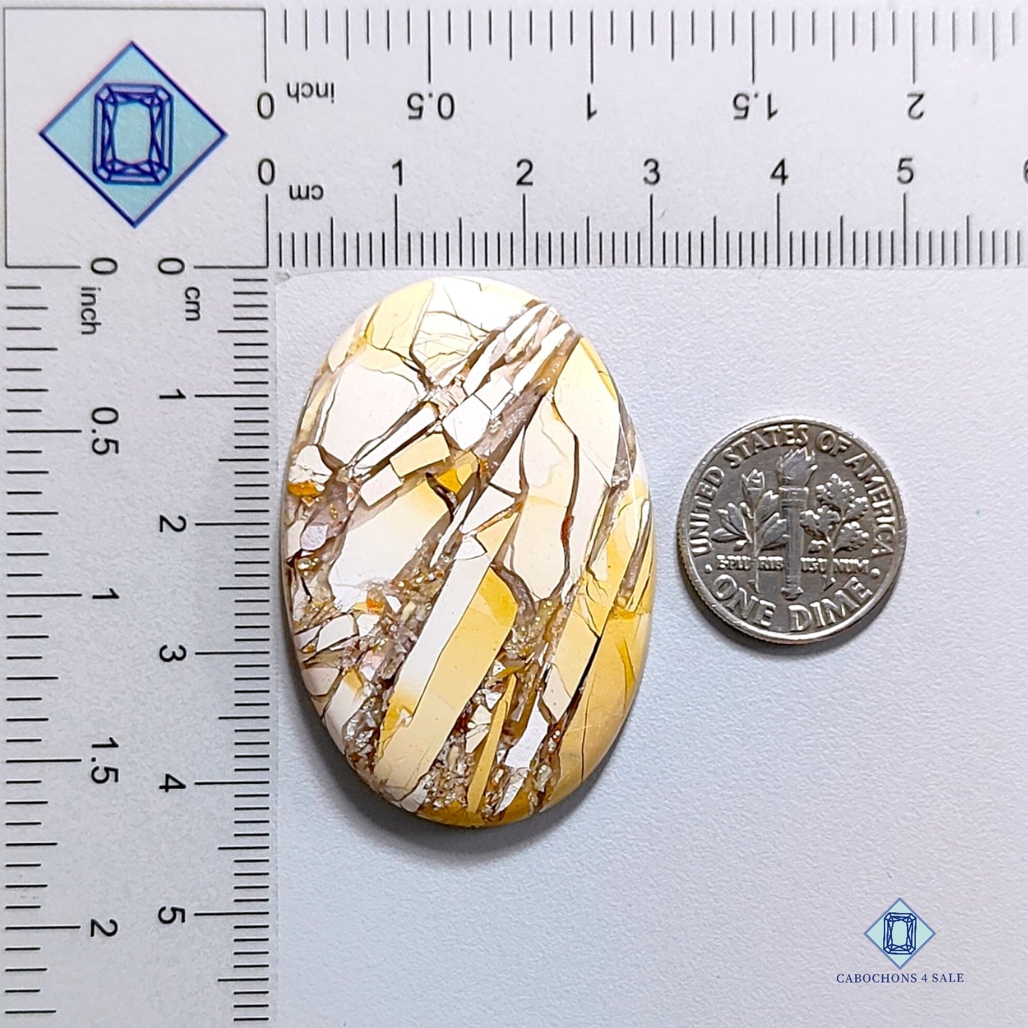 Brecciated Mookaite-Oval-Cabochons