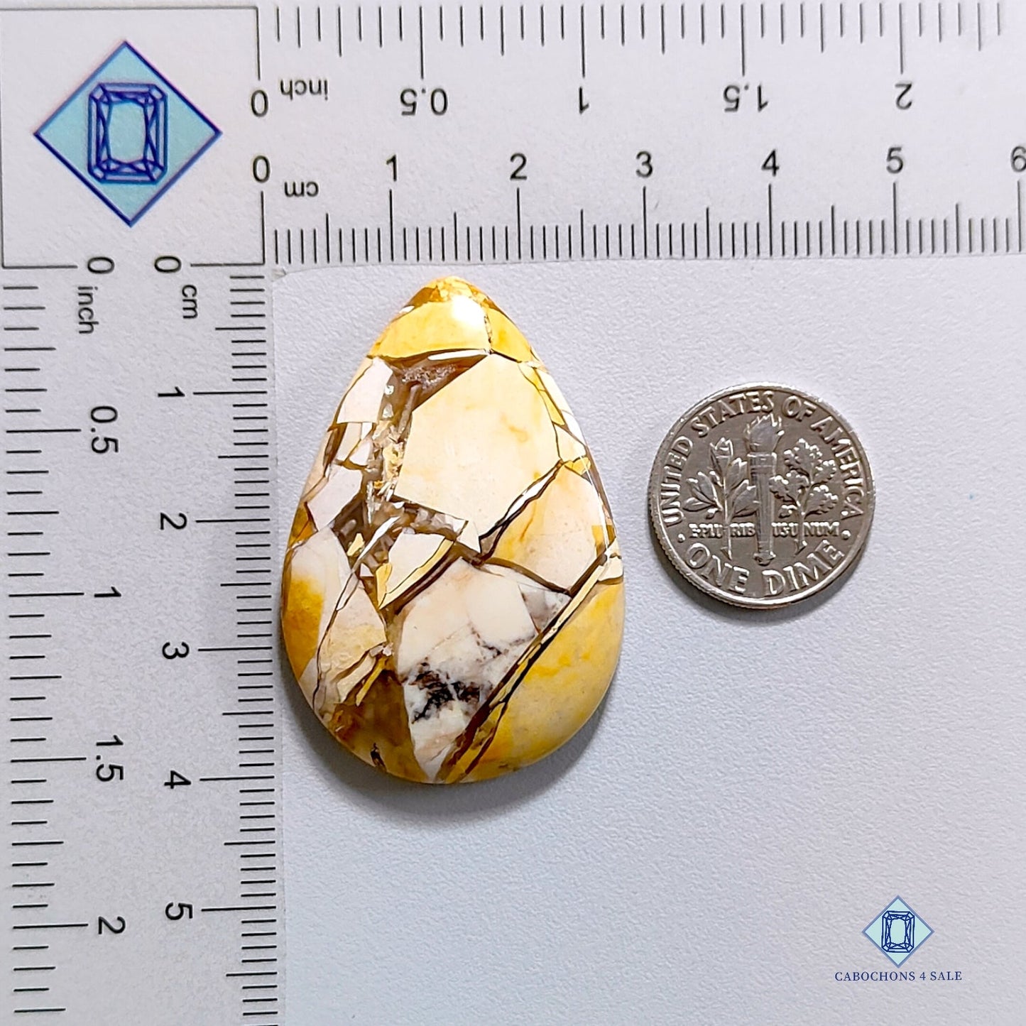 Brecciated Mookaite-pear-Cabochons