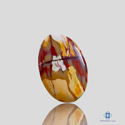 Brecciated Mookaite-oval-Cabochons