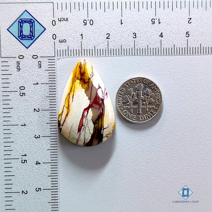 Brecciated Mookaite-Pear-Cabochons