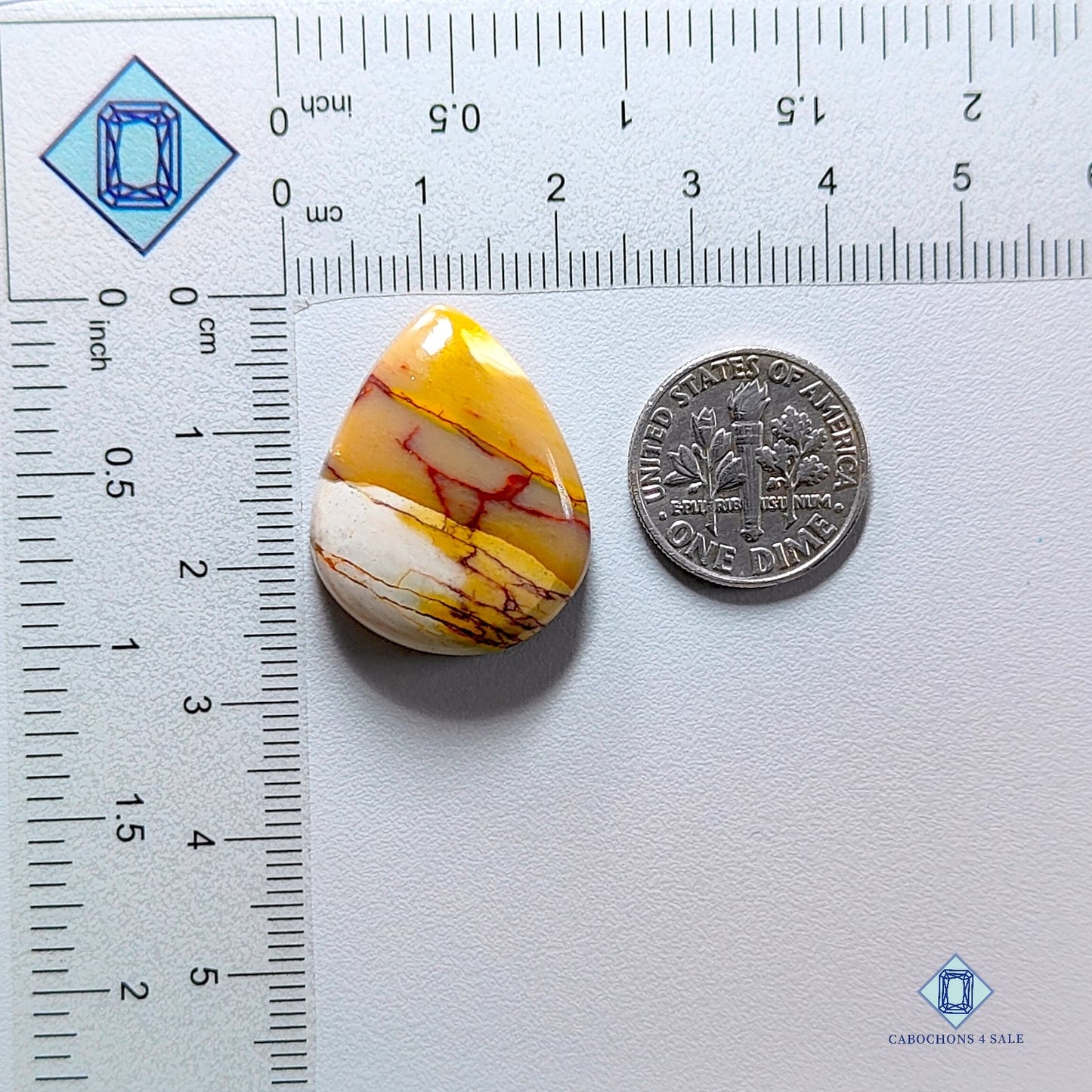 Brecciated Mookaite-Pear-Cabochons