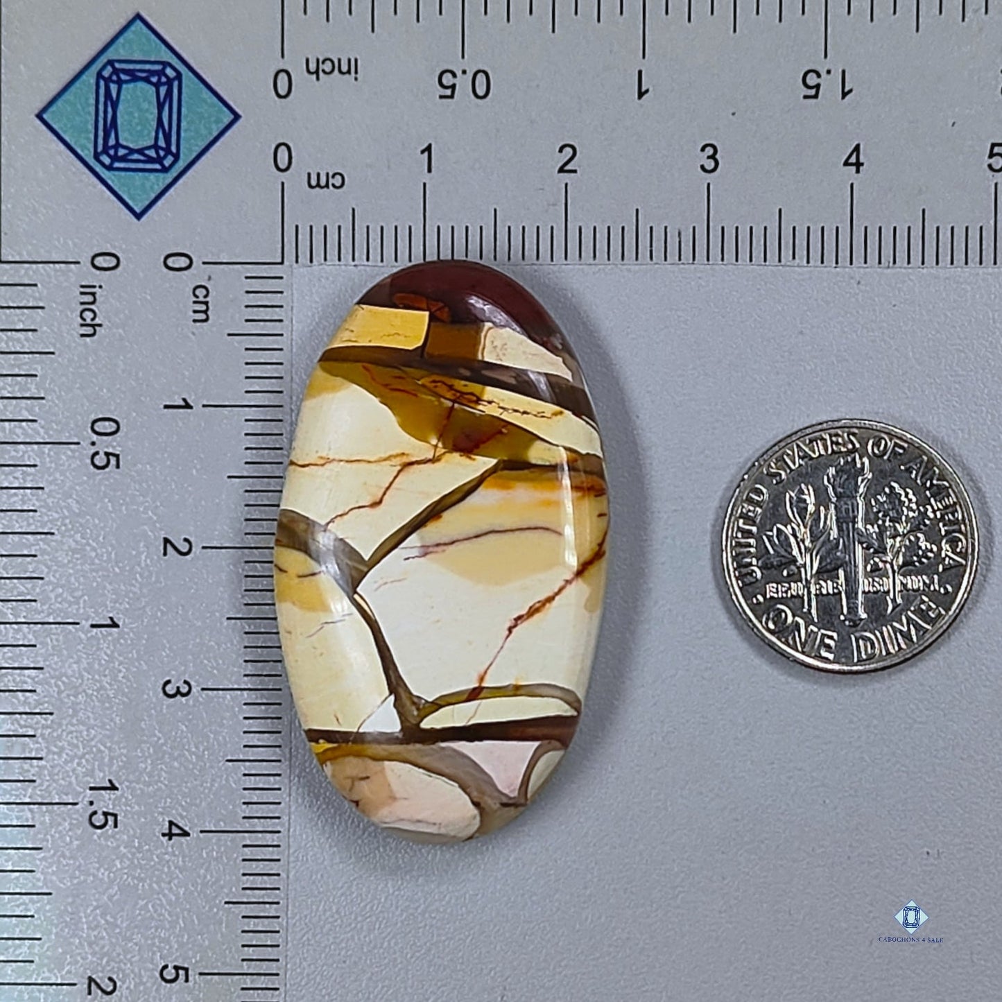 Brecciated Mookaite Oval Cabochons