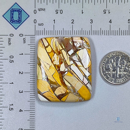 Brecciated Mookaite Cushion Cabochons