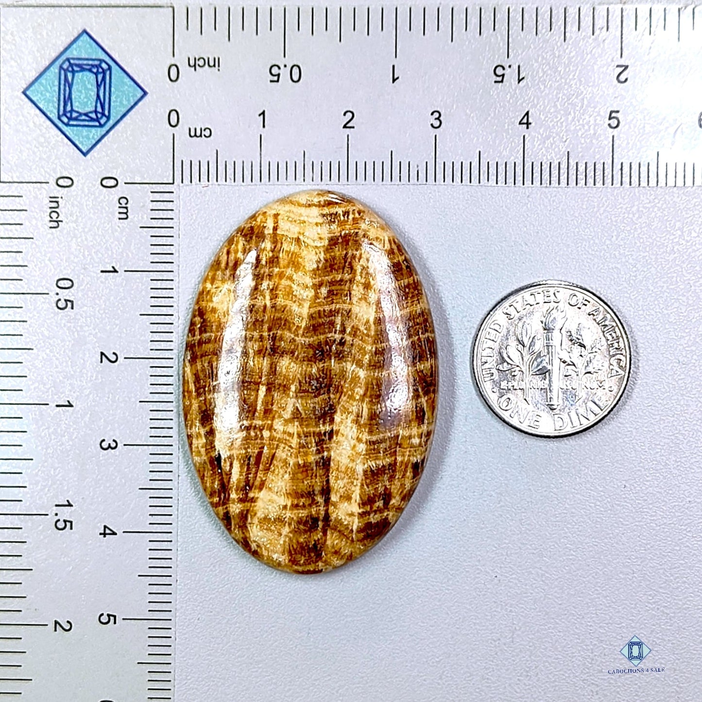 Brown Argonite Oval Cabochons