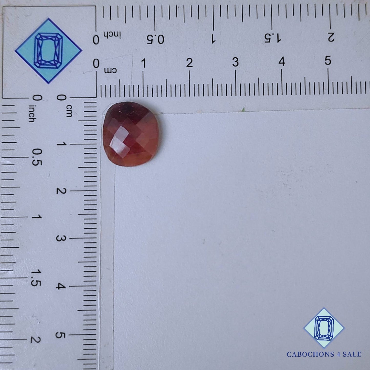 Natural Brown Sapphire Gemstone  Fancy Checker Cut 14*12*4mm from Myanmar available for sale