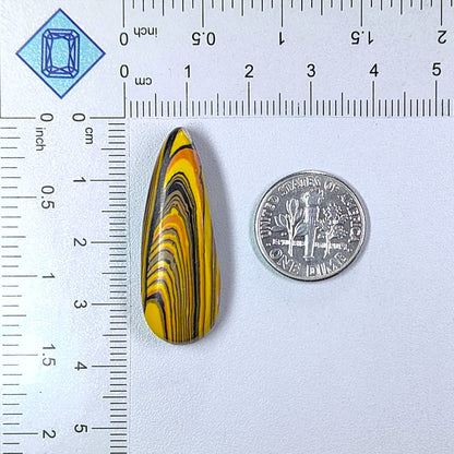 Bumblebee Jasper Pear Cabochons