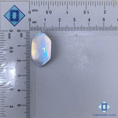CD Glass + Crystal Quartz Doublet Gemstone  Hexagon Doublets 24*13*7mm available for sale