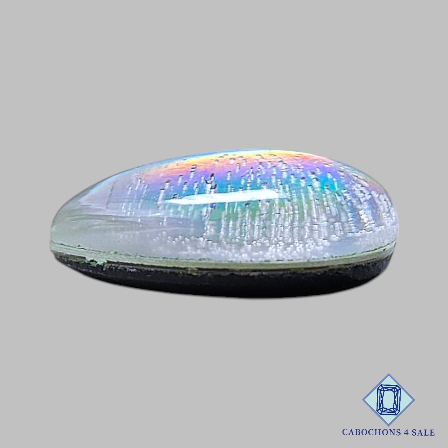 CD Glass + Crystal Quartz Doublet Gemstone  Pear Doublets 19*15*7mm available for sale