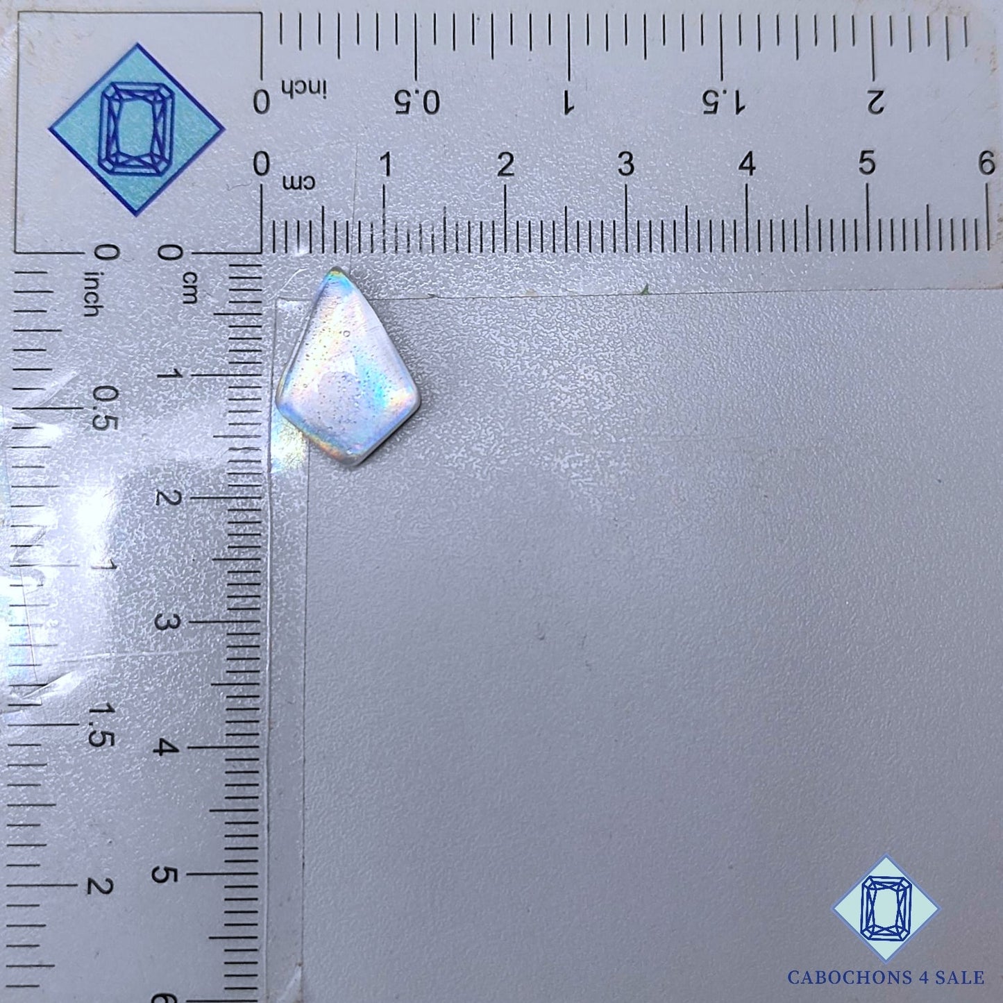 CD Glass + Crystal Quartz Doublet Gemstone  Fancy Doublets 16*11*5mm available for sale