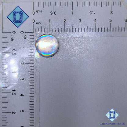 Piedras preciosas de cuarzo dobletes redondos de 15 x 6 mm disponibles para la venta.