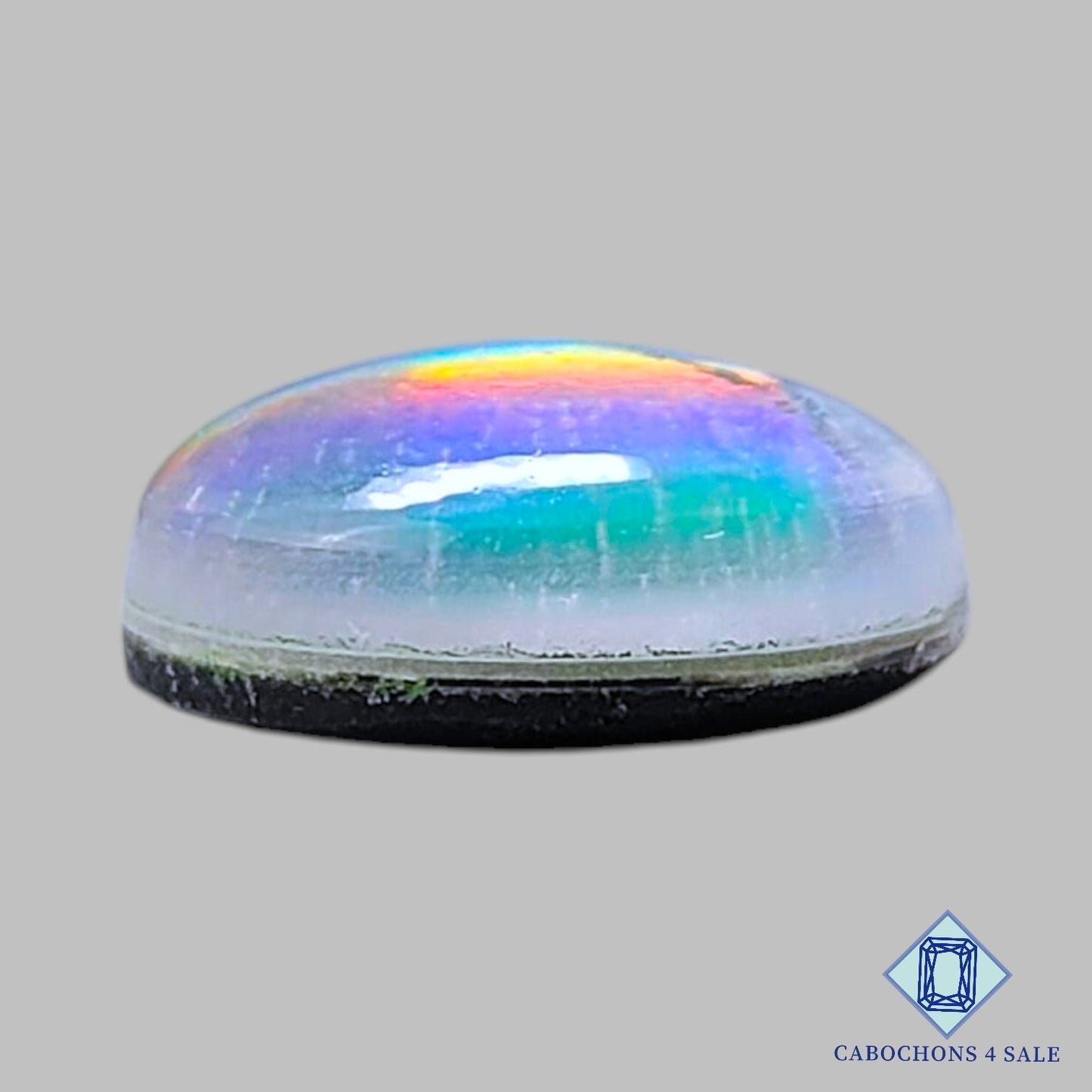 Piedras preciosas de cuarzo dobletes redondos de 15 x 6 mm disponibles para la venta.