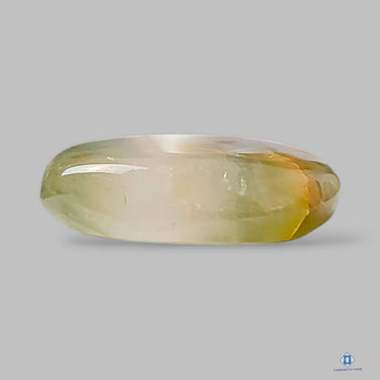 Natural Cacoxenite Green Rutile Quartz Gemstone Pear Cabochons 23*17*5mm from Brazil available for sale