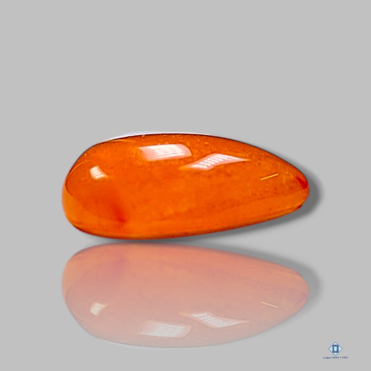 Carnelian Pear Cabochons