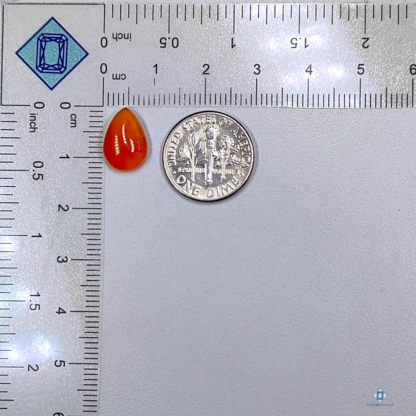 Carnelian Pear Cabochons