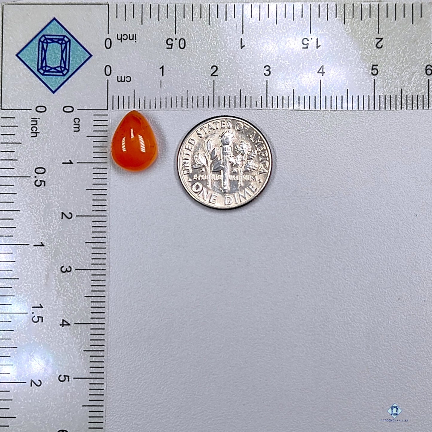 Carnelian Pear Cabochons