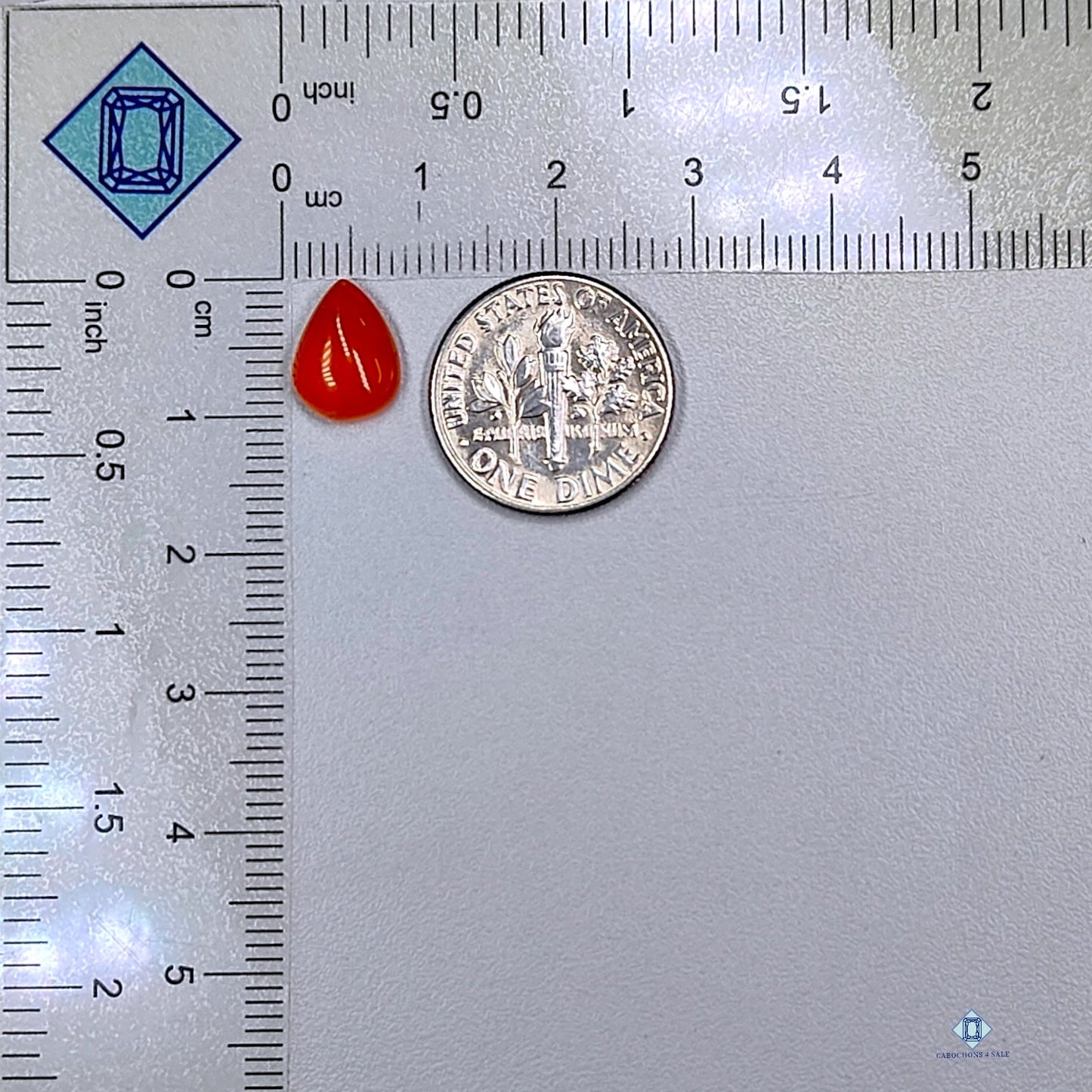 Carnelian Pear Cabochon