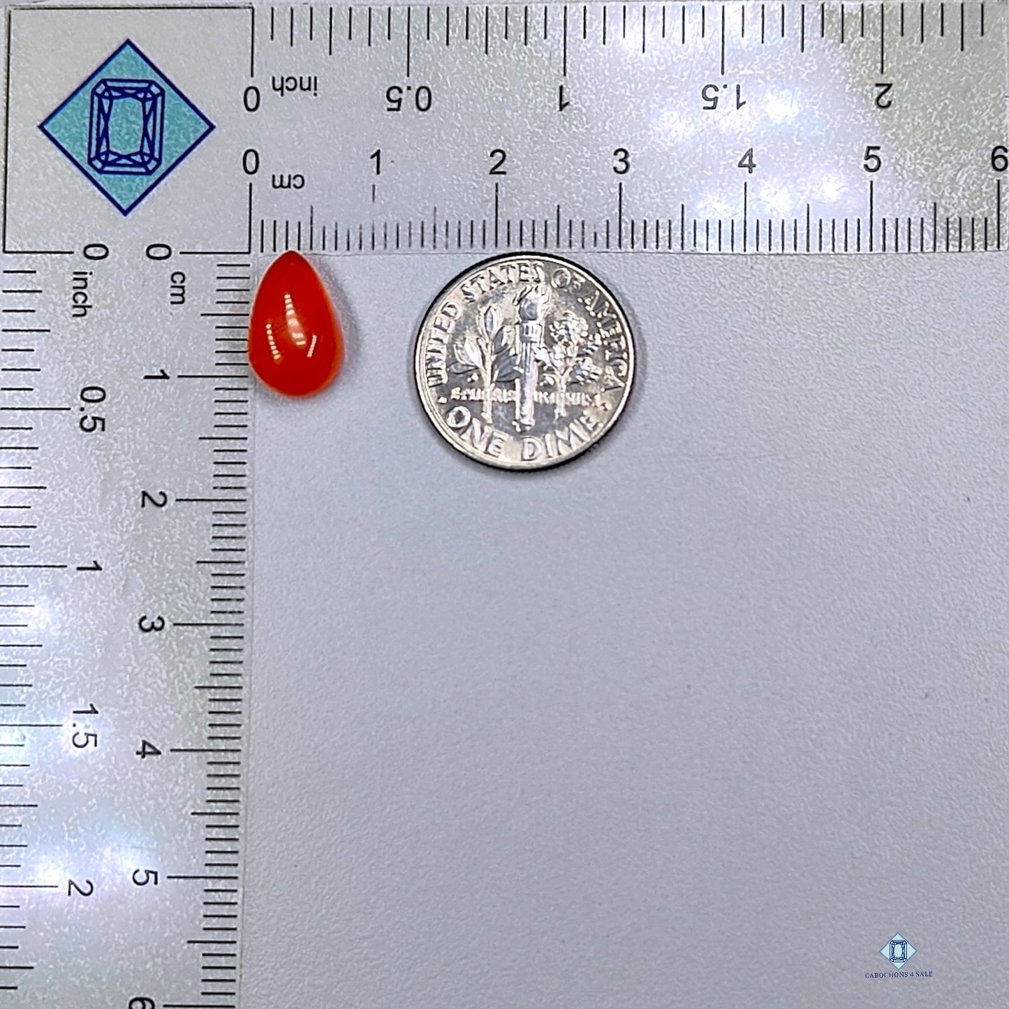 Carnelian Pear Cabochon