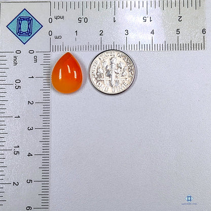 Carnelian Pear Cabochons