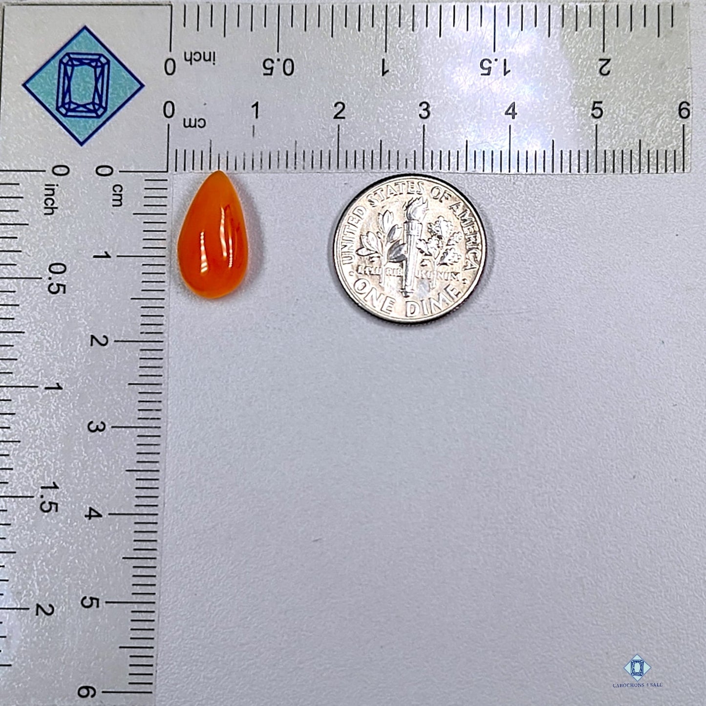 Carnelian Pear Cabochons