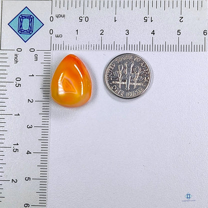 Carnelian Pear Cabochons