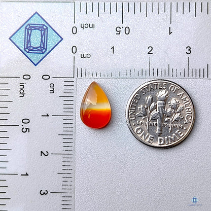 Carnelian Pear Cabochons