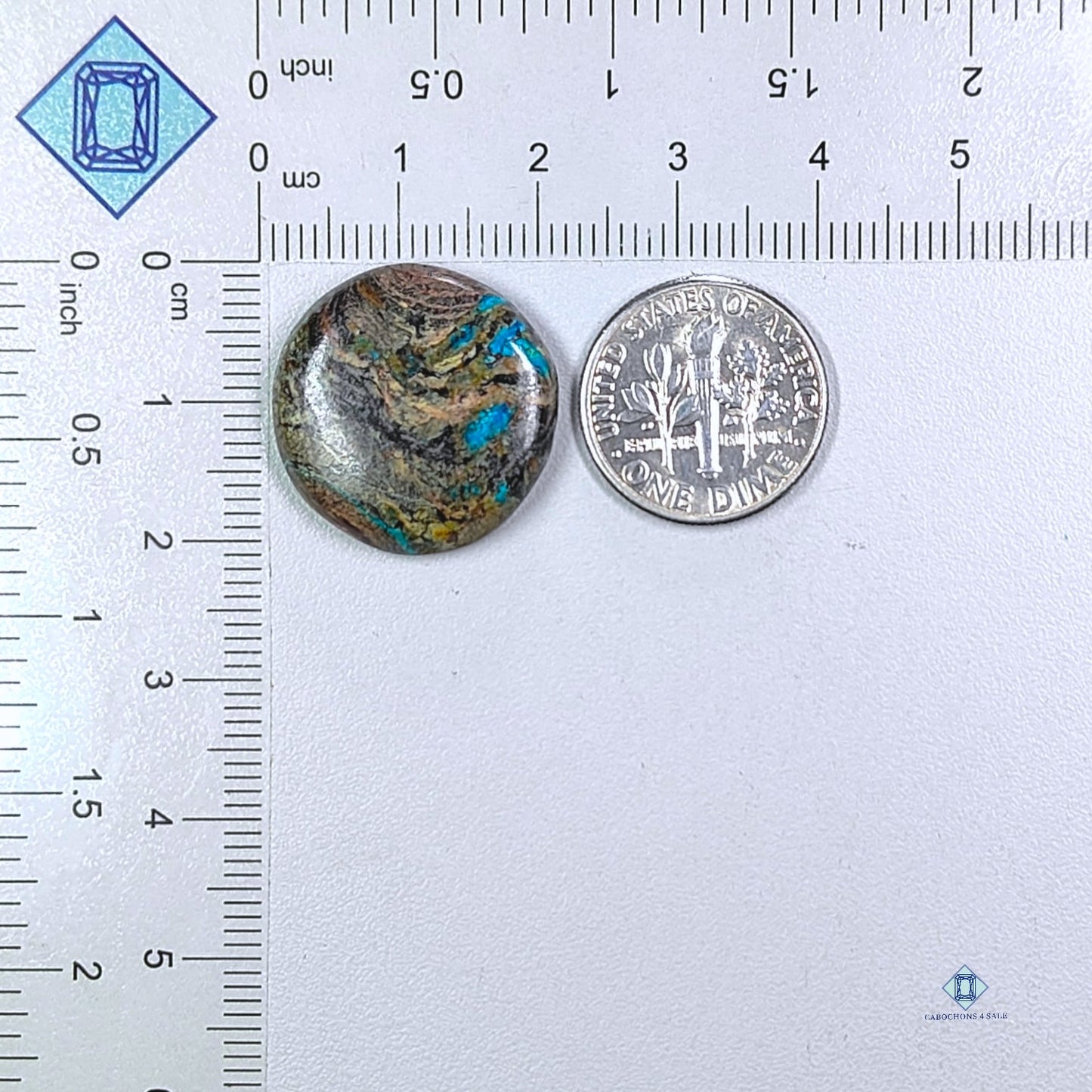 Cavansite Round Cabochons