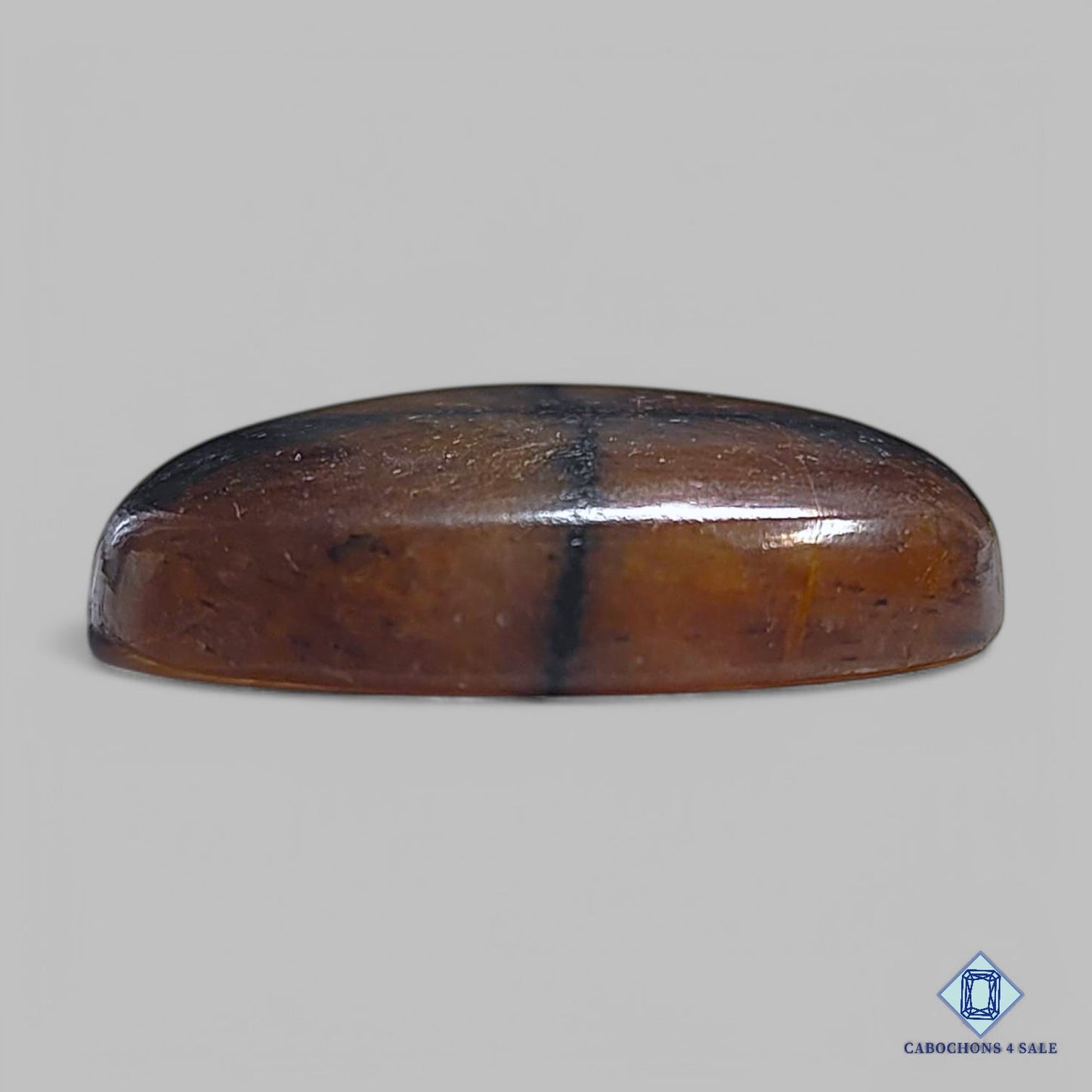 Natural Chiastolite Gemstone Pear Cabochons 32*25*5mm from Brazil available for sale