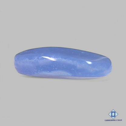 Cabujones ovalados de piedra preciosa de calcedonia natural de 28 x 19 x 7 mm de la India, disponibles para la venta.