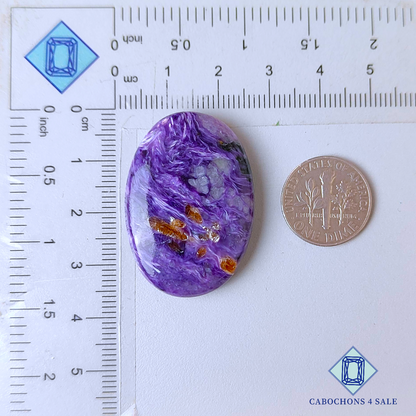 Charoite Oval Cabochons 35*24*7mm
