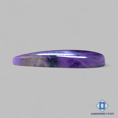 Natural Charoite Gemstone  Pear Cabochons 32*15*4mm from Russia available for sale