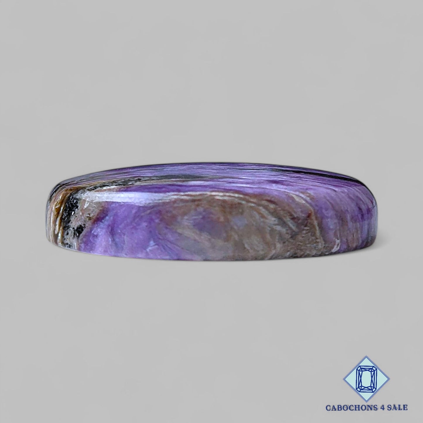 Natural Charoite Gemstone  Oval Cabochons 31*21*7mm from Russia available for sale