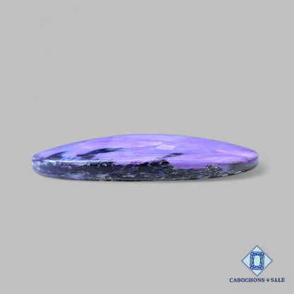 Natural Charoite Gemstone  Oval Cabochons 44*26*6mm from Russia available for sale
