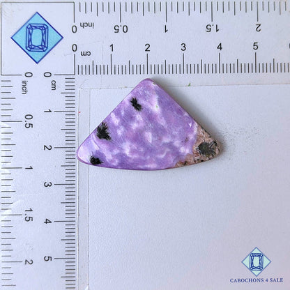 Natural Charoite Gemstone  Fancy Cabochons 39*25*5mm from Russia available for sale
